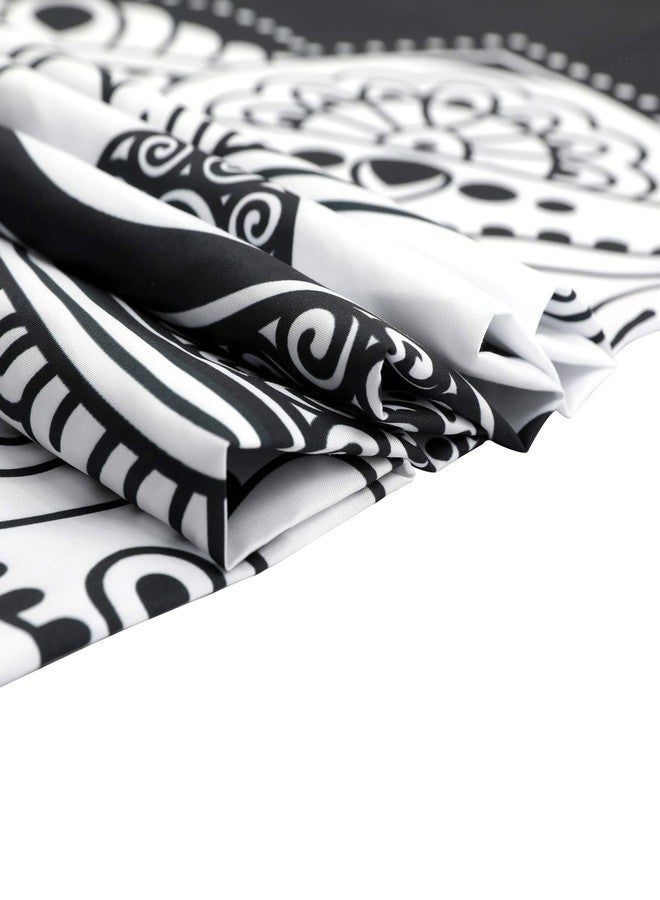 RLoncomix Ying Yang Mandala Wall Hanging - Black and White Tapestry, 51.2" x 59.1" - Image 4